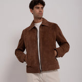 Bomber en daim