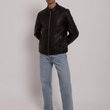 Bomber en daim
