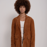 Suede blazer