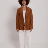 Suede blazer
