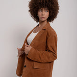 Suede blazer