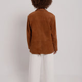 Suede blazer