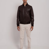 Bomber en daim