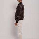 Bomber en daim
