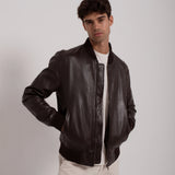 Bomber en daim