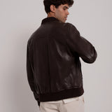 Bomber en daim
