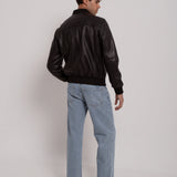 Bomber en daim