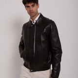Bomber en daim