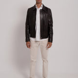 Bomber en daim
