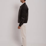 Bomber en daim