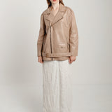 Aviator leather jacket