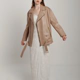 Aviator leather jacket