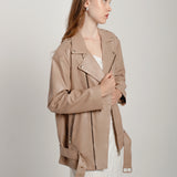 Aviator leather jacket